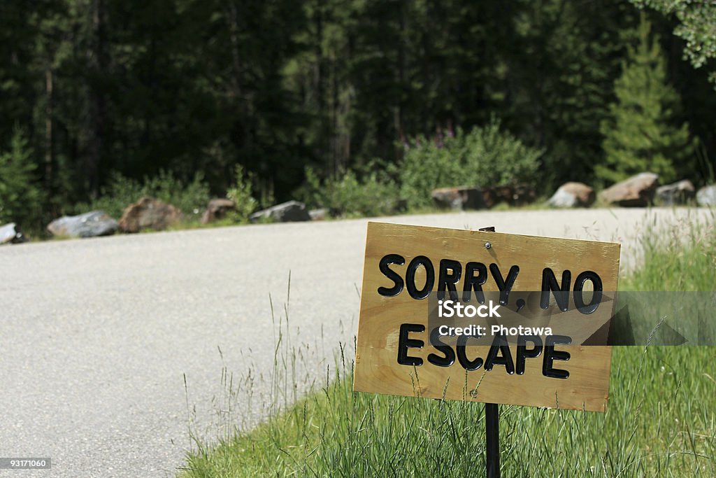 Nenhum sinal de Escape - Royalty-free Alberta Foto de stock