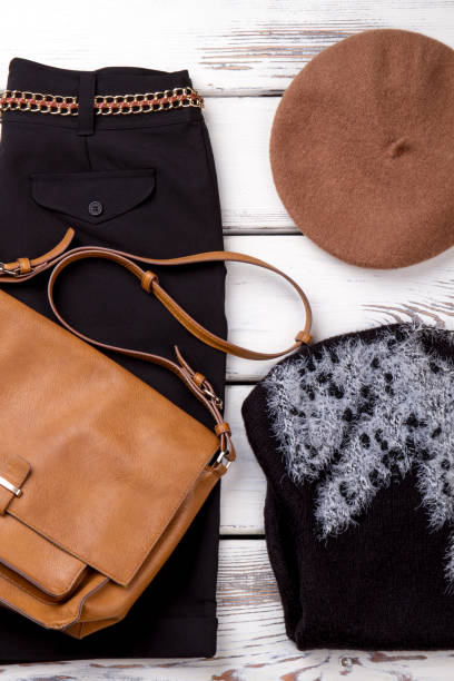 istock Set of warm female clothing. 931715748