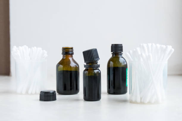 istock bottles with brilliant green antiseptic 931715808