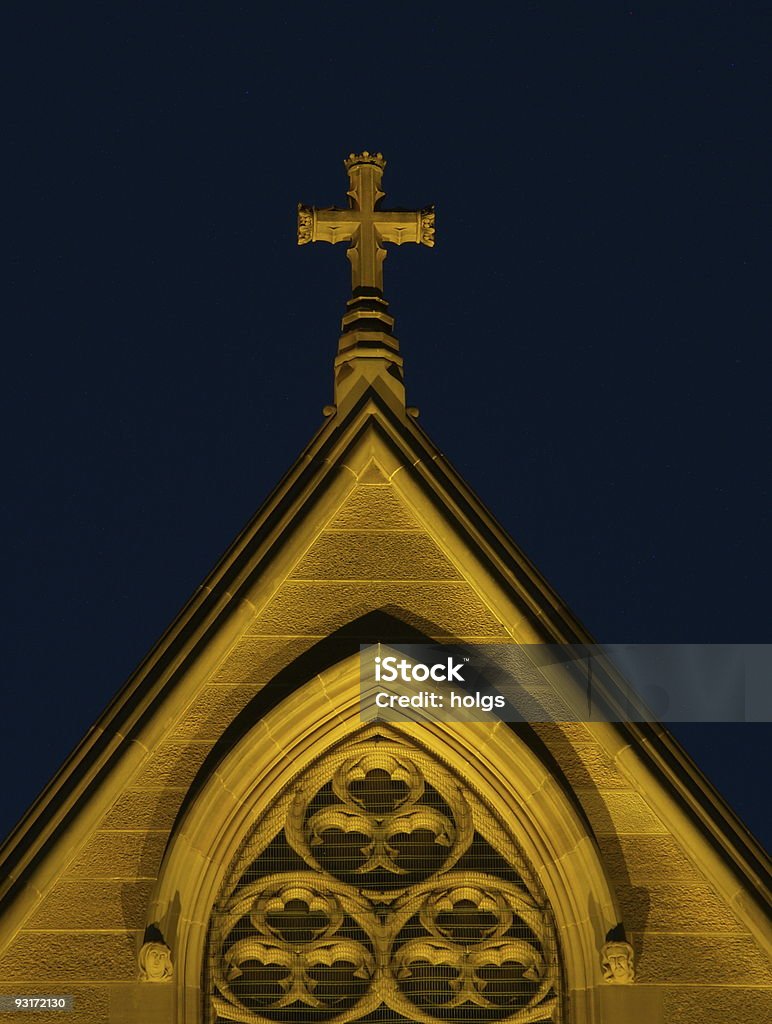 Gothic detalhe de St Mary's church Sydney - Foto de stock de Arquitetura royalty-free