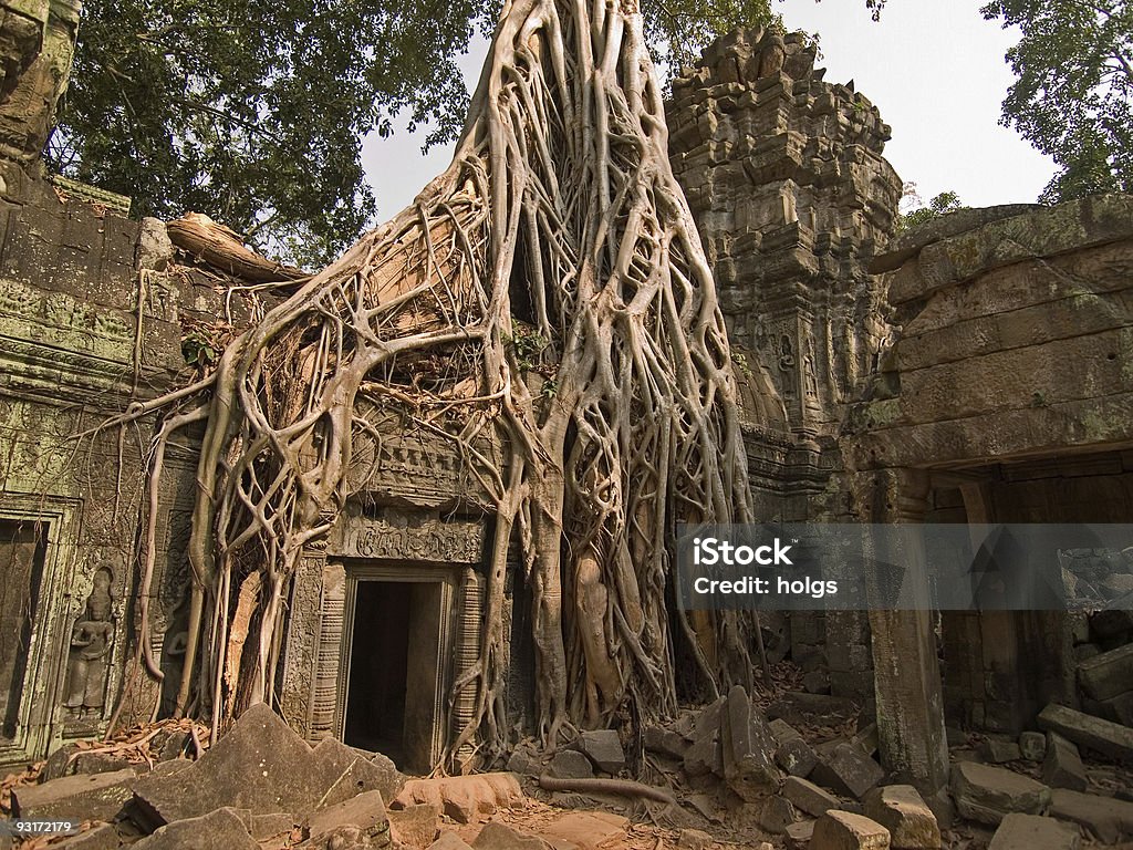Angkor Otwór drzwiowy - Zbiór zdjęć royalty-free (Angkor)