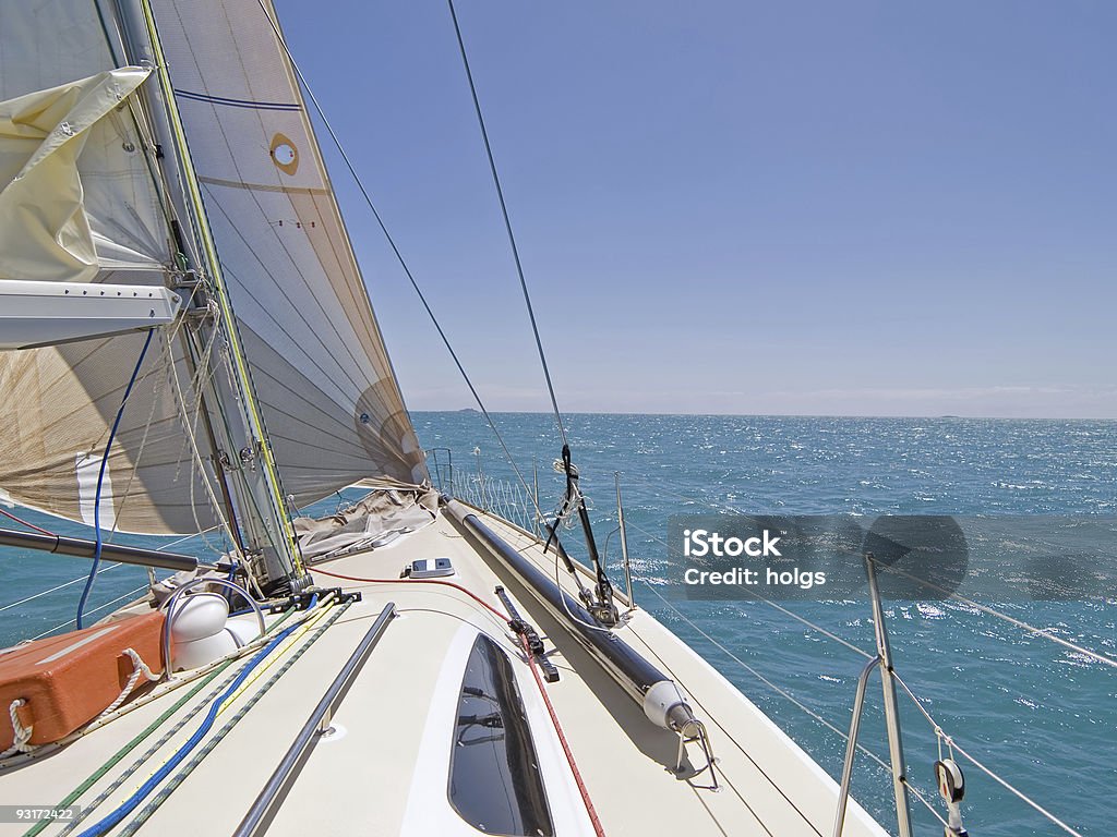 Vela de Whitsunday - Foto de stock de Iate - Embarcação de lazer royalty-free