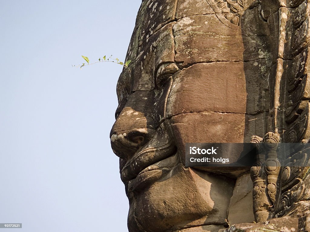 Rosto Antiga - Royalty-free Angkor Foto de stock