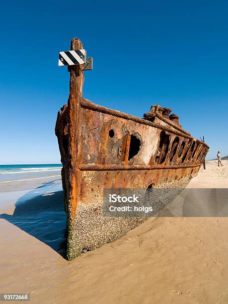 Maheno Shipwreck Isola Di Fraser - Fotografie stock e altre immagini di Isola di Fraser - Isola di Fraser, Noosa Heads, Abbandonato