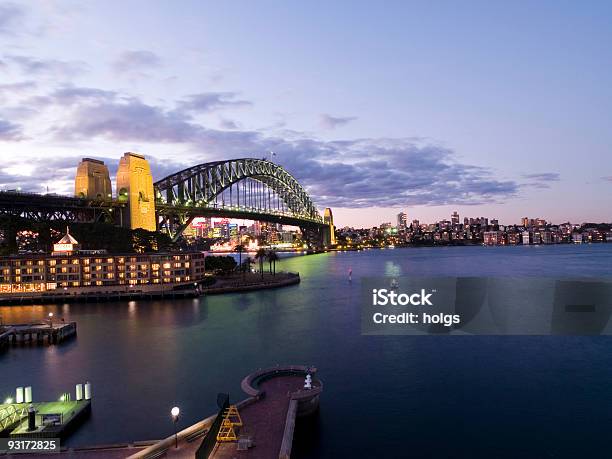 Photo libre de droit de Circular Quay Sydney banque d'images et plus d'images libres de droit de Opéra de Sydney - Opéra de Sydney, Nuit, Quai circulaire