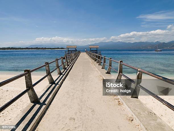 Gili Island Beach Scene Stock Photo - Download Image Now - Beach, Breaking Wave, Bright