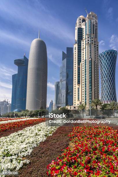 Doha In Qatar Stock Photo - Download Image Now - Apartment, Corniche, Doha