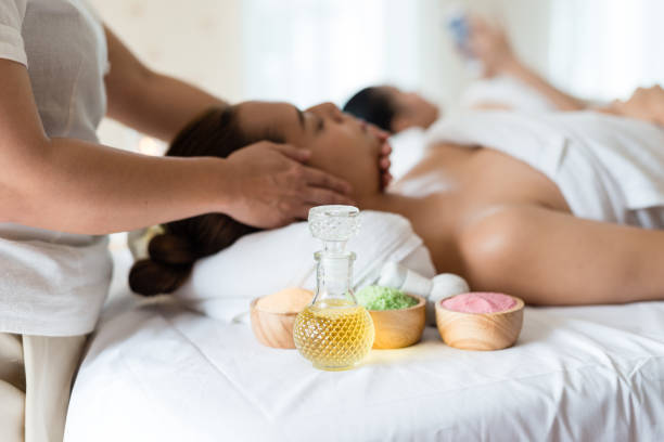 istock Oils and salts used in a spa massage 931734726