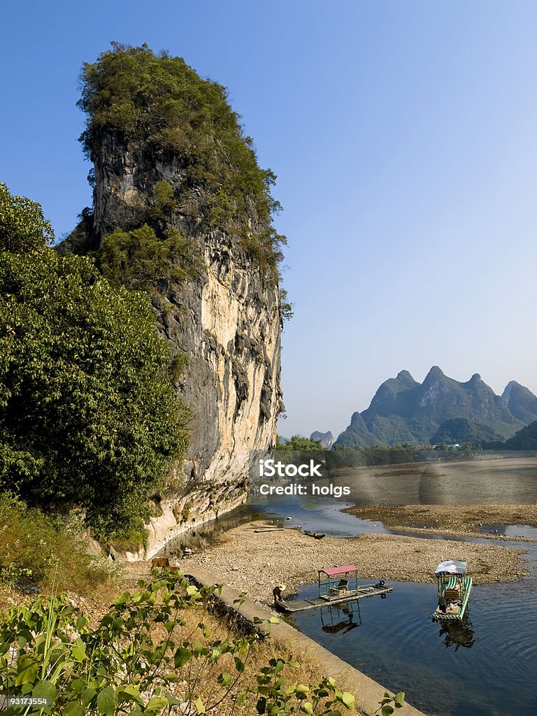 Yangshou paesaggio carsico - Foto stock royalty-free di Asia