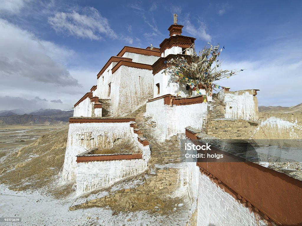 Gyantse in Tibet - Lizenzfrei Ponytrekking Stock-Foto