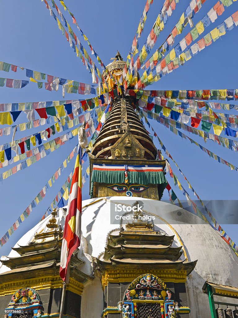 Tempio di Kathmandu - Foto stock royalty-free di Ambientazione esterna