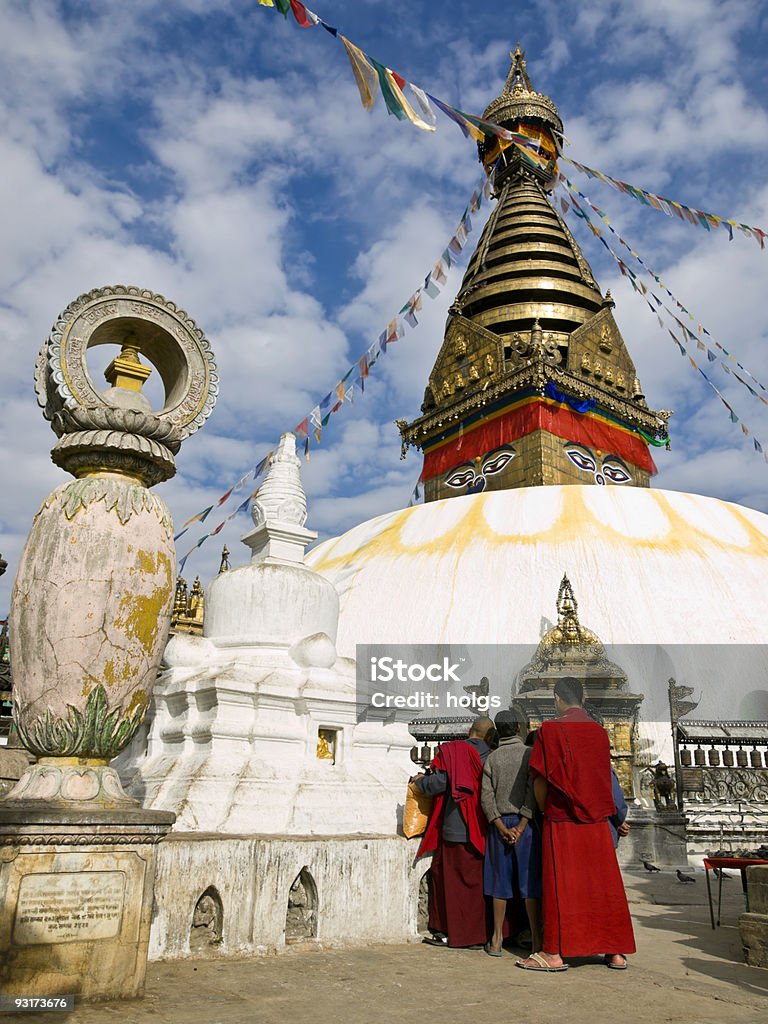 Swayambhunath templo - Foto de stock de Asia libre de derechos