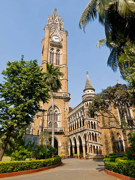 Mumbai University Mumbai University building with large Victorian clocktower victoria canada stock pictures, royalty-free photos & images