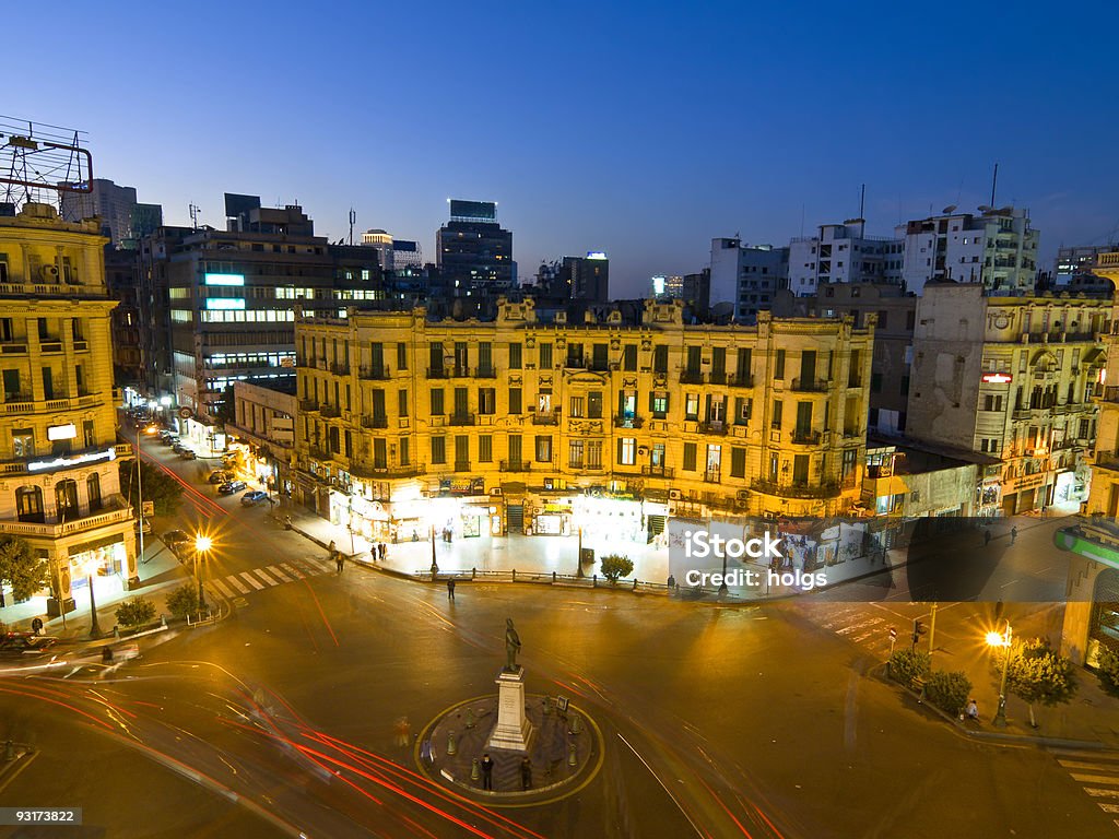 Noite, na cidade do Cairo - Royalty-free Egito Foto de stock