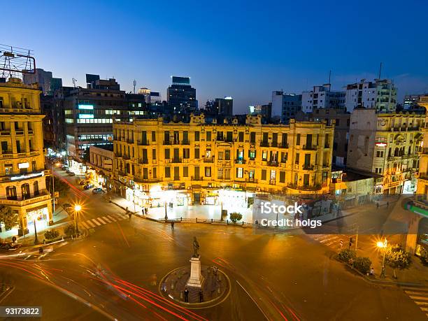 Noite Na Cidade Do Cairo - Fotografias de stock e mais imagens de Egito - Egito, Cairo, Tráfego