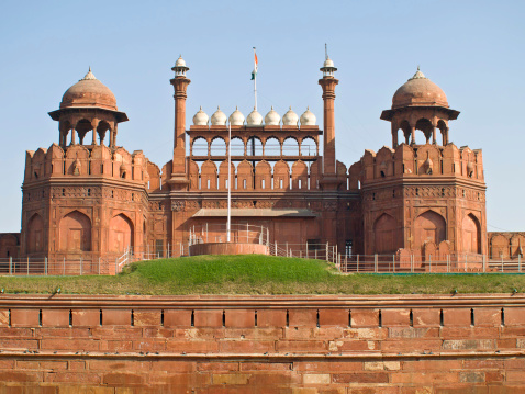 The Red Fort durring the daytime in Delhi, India