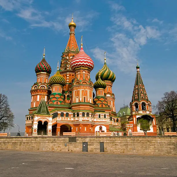 St Basils Cathederal, Moscow - famous coloured "onion" spires
