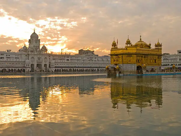 Golden Temple in Amritsar, India - holy temple of the Sikhs