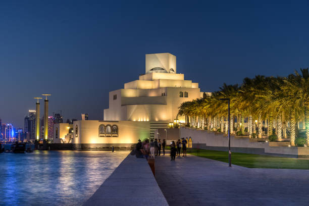 museu de arte islâmica em doha - museum of islamic art doha - fotografias e filmes do acervo