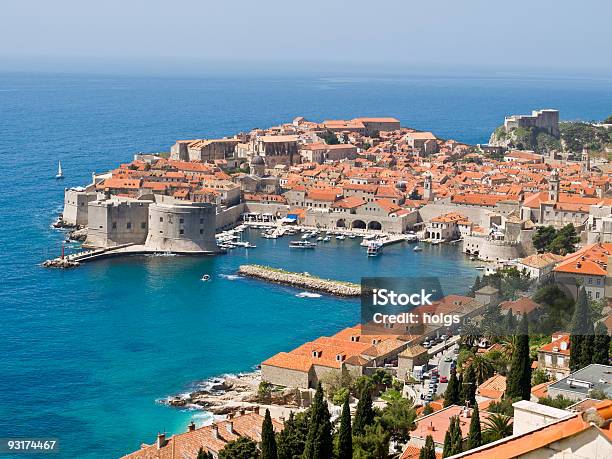 Dubrovnik Fortress In The South Of Croatia Stock Photo - Download Image Now - Croatia, Adriatic Sea, Beach