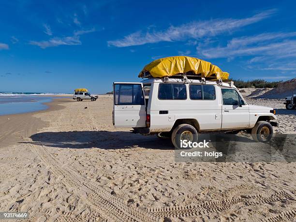 Four Wheel Driving On Fraser Stock Photo - Download Image Now - Australia, 4x4, Beach