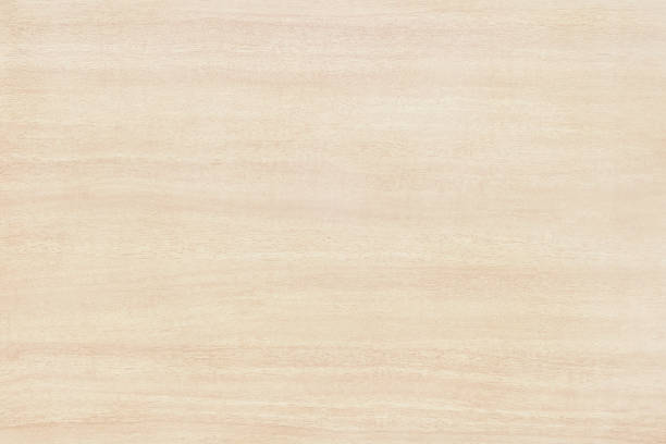 高分解能の自然なパターンの合板表面。木の粒状のテクスチャの背景。 - veneer plank pine floor ストックフォトと画像
