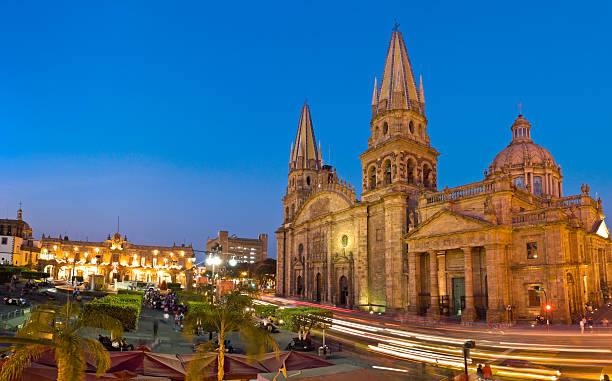 Guadalajara Cathedral Mexico stock photo