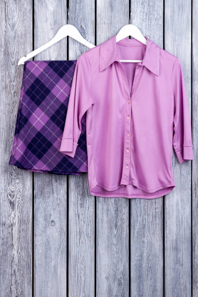 istock Stylish chic purple stylish outfit. 931753568