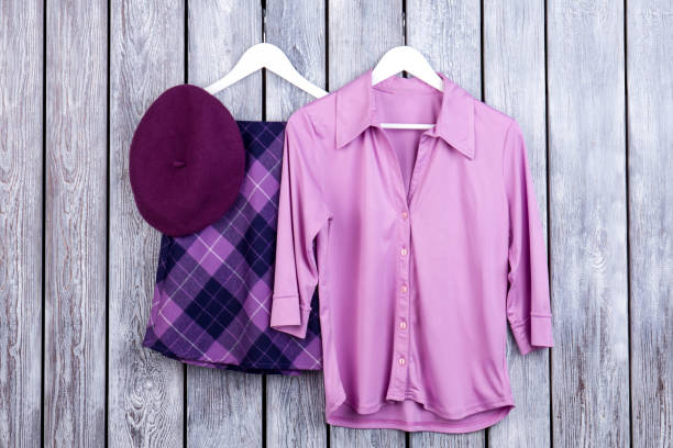 istock Collection collage of purple women's clothing. 931753682