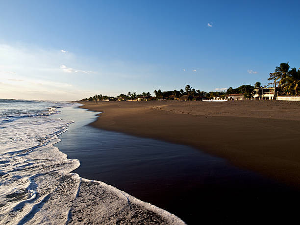 Poneloya beach on the pacific coast of Nicaragua near Leon