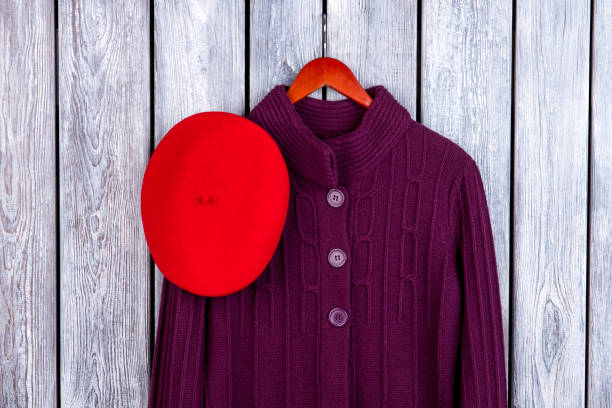 istock Winter women's coat and hat. 931756194