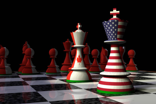istock USA and Canada Chess Standoff 931756440