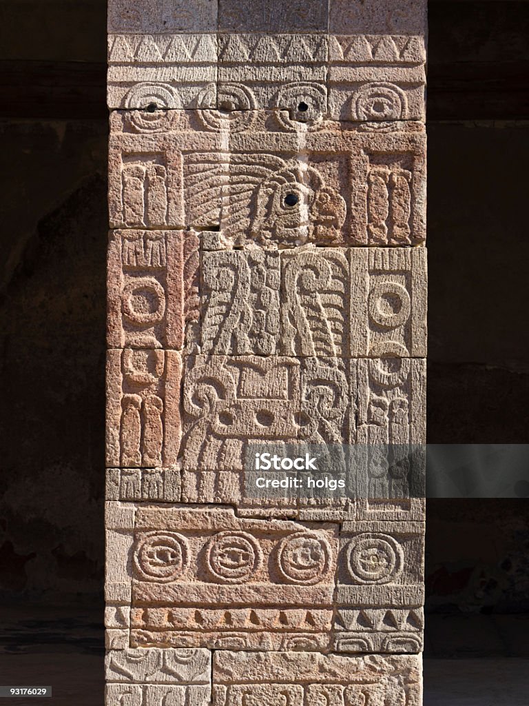 Pyramids of teotihuacan, Mexico city Stone Carving at Ruins of teotihuacan, Ancient pyramids near Mexico city Mayan Stock Photo