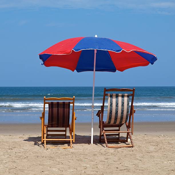 istock Montanita Ecuador - Colourful Beach Umbrellas 93176079