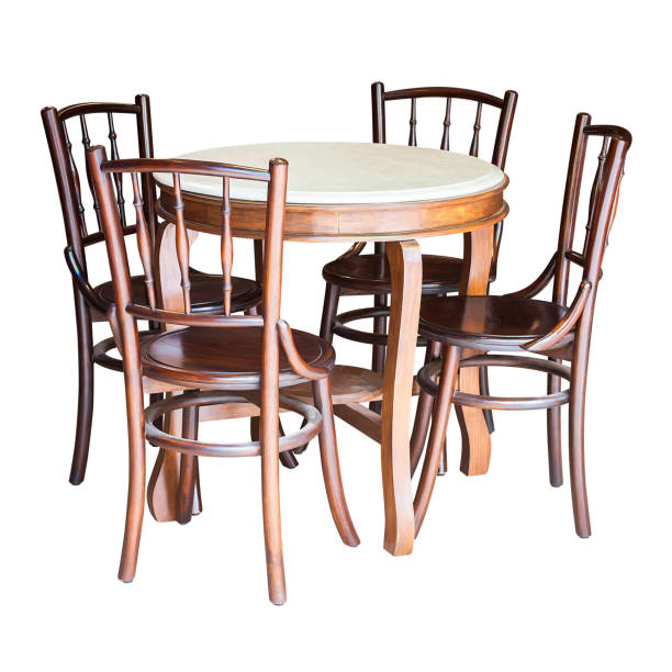 istock Wooden table and chair 931761976