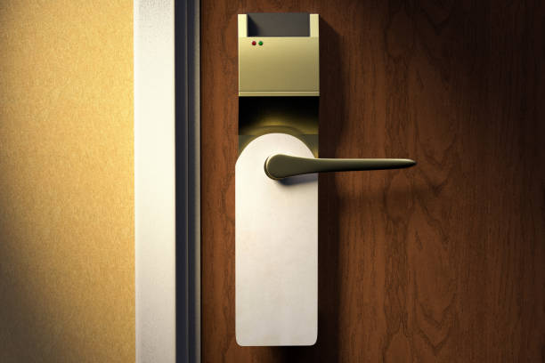Knob of a hotel door