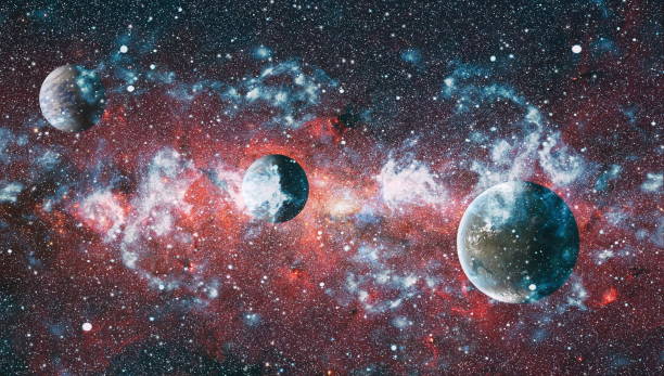istock planets, stars and galaxies in outer space showing the beauty of space exploration. Elements furnished by NASA 931769588