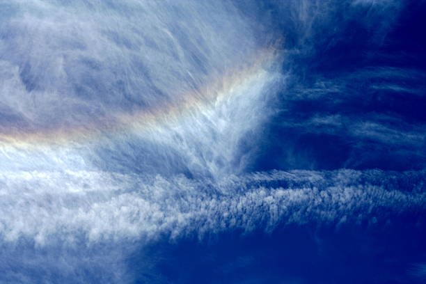 Cтоковое фото Синтетическую облаками и rainbow