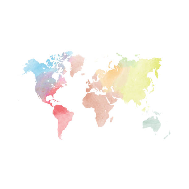 istock Watercolor map of World. Colorful vector illustration 931772524