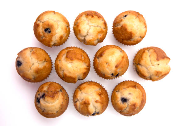 istock Classic Blueberry Muffins Isolated on a White Background 931776226