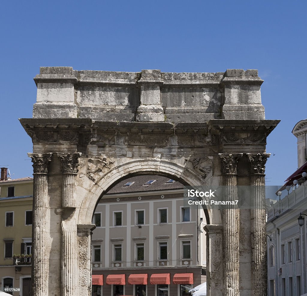 Roman triumphal arch  Gate Stock Photo