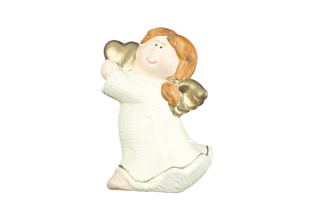Cupid Dolls for Valentine's Day Gifts isolated on white background, With clipping path