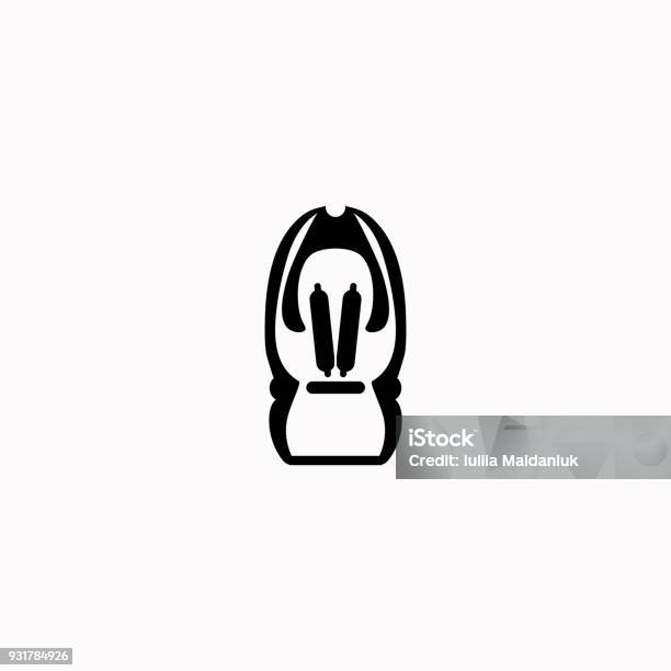 Car Seat Vector Icon Vector Icon Stock Illustration - Download Image Now - Art, Back Seat, Backgrounds