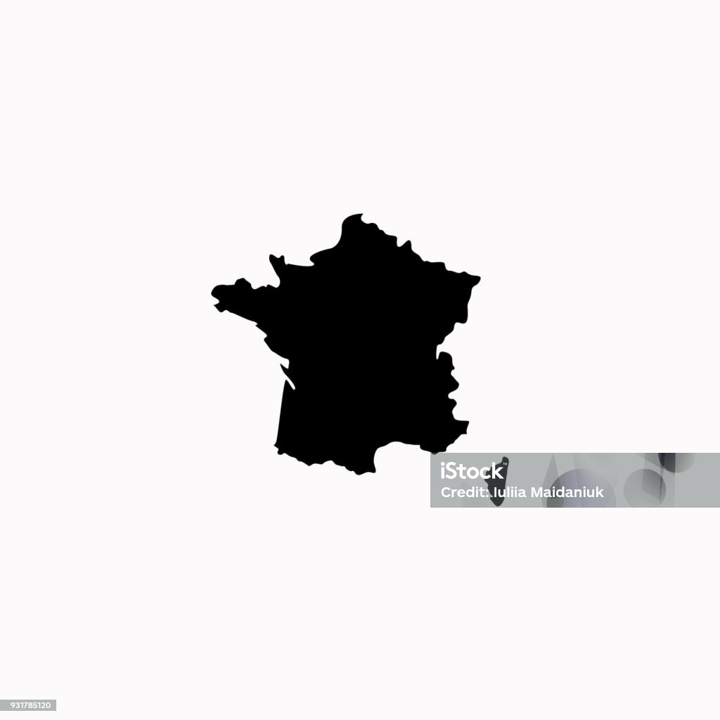 Map of France vector icon. vector  icon. France stock vector