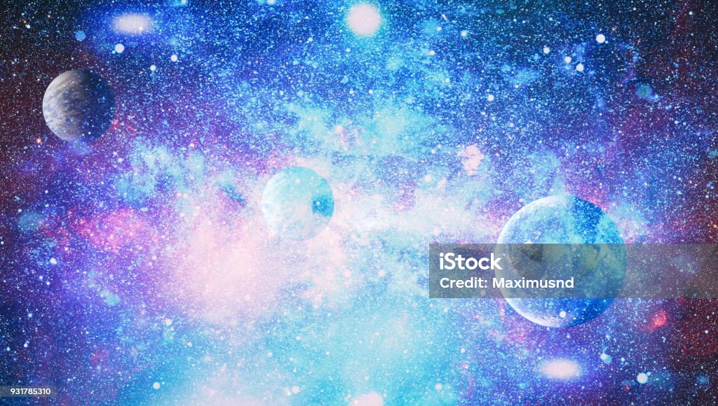 Planets Stars And Galaxies In Outer Space Showing The Beauty Of Space  Exploration Elements Furnished By Nasa Stock Photo - Download Image Now -  iStock