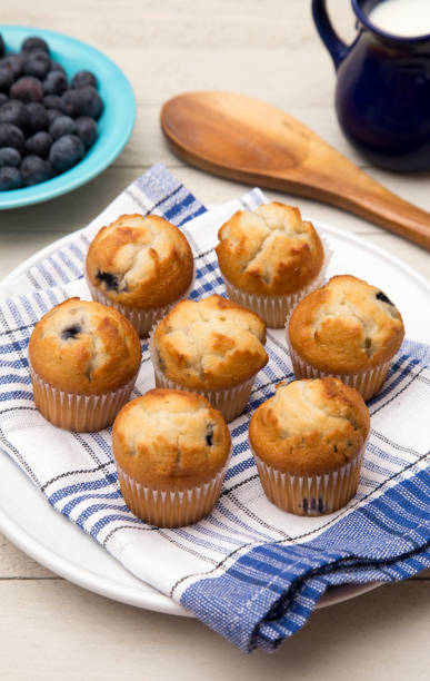 istock Baked Blueberry Muffins on a Kitchen Counter 931789200