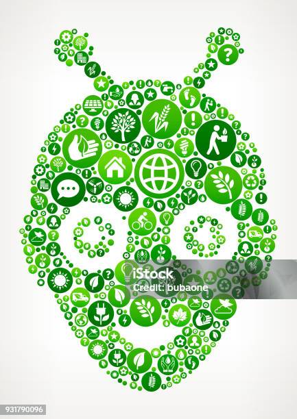 Robot S Nature And Environmental Conservation Icon Pattern Stock Illustration - Download Image Now