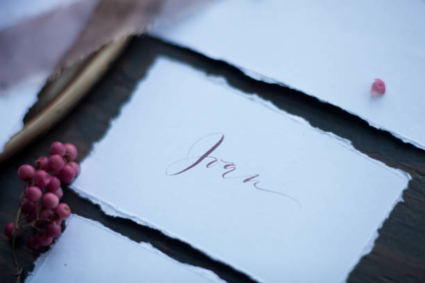 istock Calligraphy and printing of manual work. 931793846