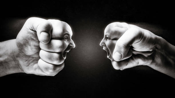 istock Concept of confrontation, competition, family quarrel etc. 931793878