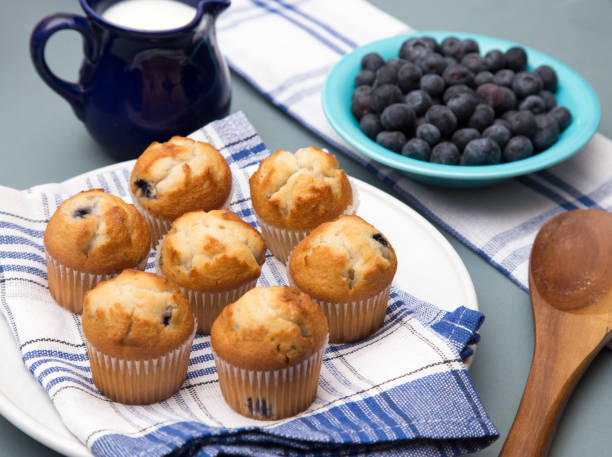 istock Baked Blueberry Muffins on a Kitchen Counter 931795082